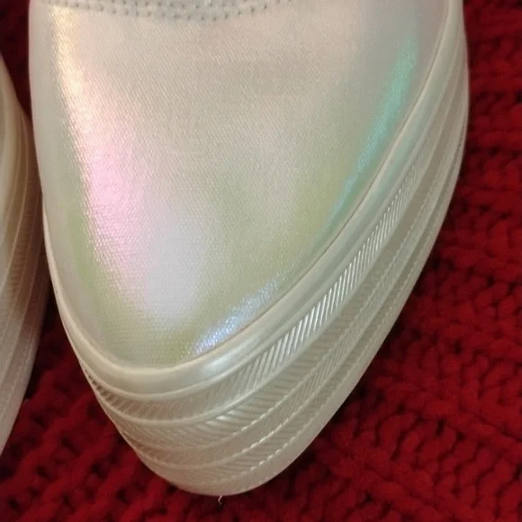 Keds Point Pearlized White Platform Sneakers - Picture 5 of 9